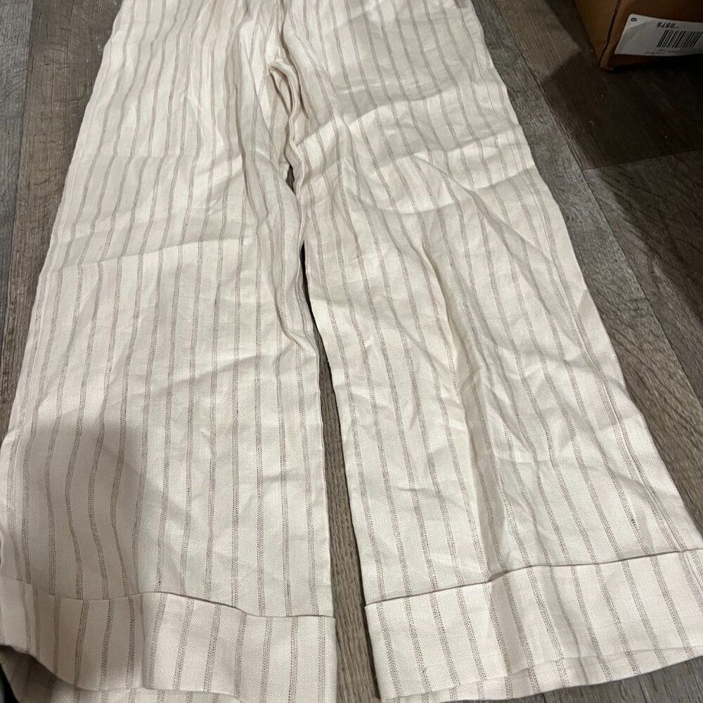 Matin wide leg linen striped pants 6 - Picture 4 of 9